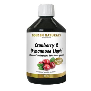 Golden Naturals Cranberry & D-Mannose Liquid 500ML Golden Naturals Cranberry & D-Mannose Liquid 500ML