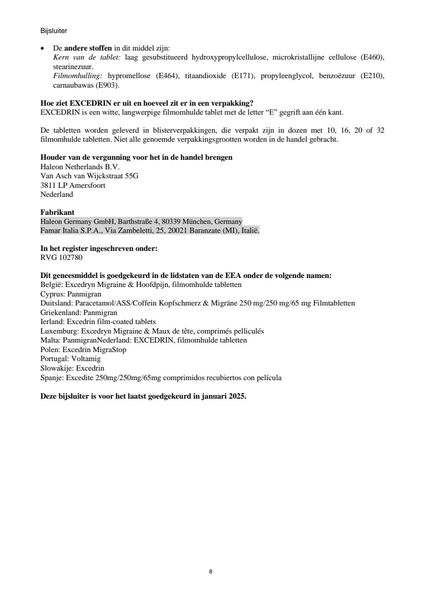 Filmomhulde Tabletten afbeelding van document #8, leaflet