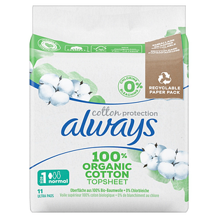 Always Cotton Protection Ultra Maandverband Size 1 11ST