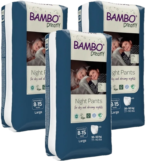 Bambo Dreamy Night Pants 8-15 jaar Multiverpakking