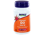 NOW Vitamine D3 2000 IE Softgels 120SG