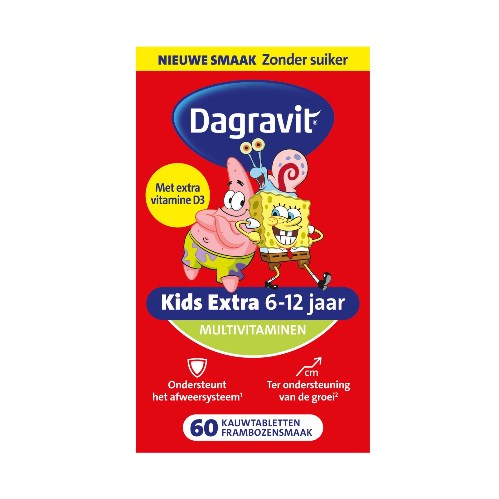 Dagravit Kids Extra 6-12 jaar Multivitaminen Kauwtabletten 60KTB