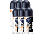 Nivea Men Black & White Invisible Ultimate Impact Deoroller Multiverpakking 6x50ML