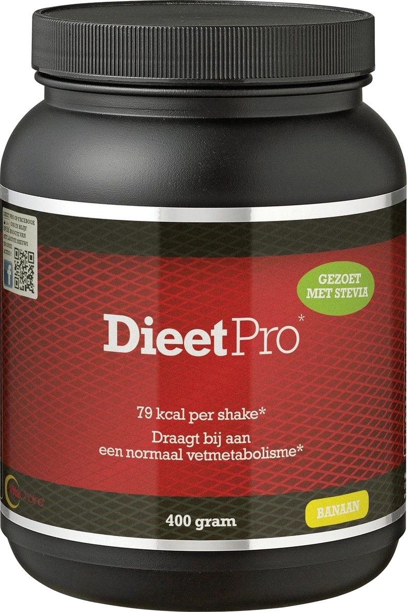 DieetPro Shake - Banaan Met Stevia 400GR