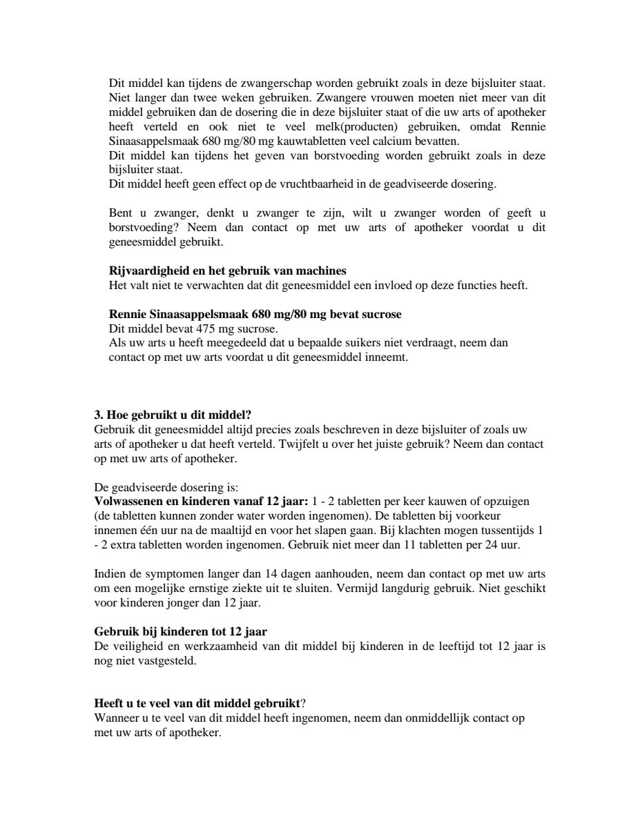 Sinaasappel kauwtabletten bij brandend maagzuur afbeelding van document #3, leaflet