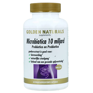 Golden Naturals Microbiotica 10 Miljard Capsules 60VCP