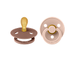 BIBS Fopspeen 0-6 Maanden Symmetrical Woodchuck/Blush 2ST
