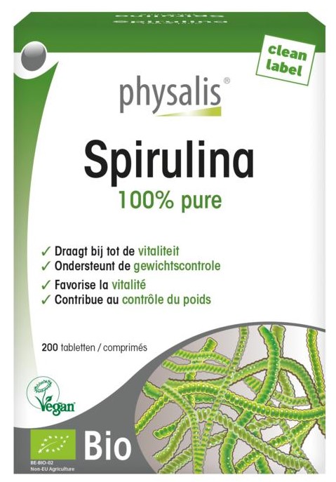 Physalis Spirulina Tabletten Bio afbeelding