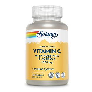 Solaray Vitamin C 1000mg Capsules 100VCP