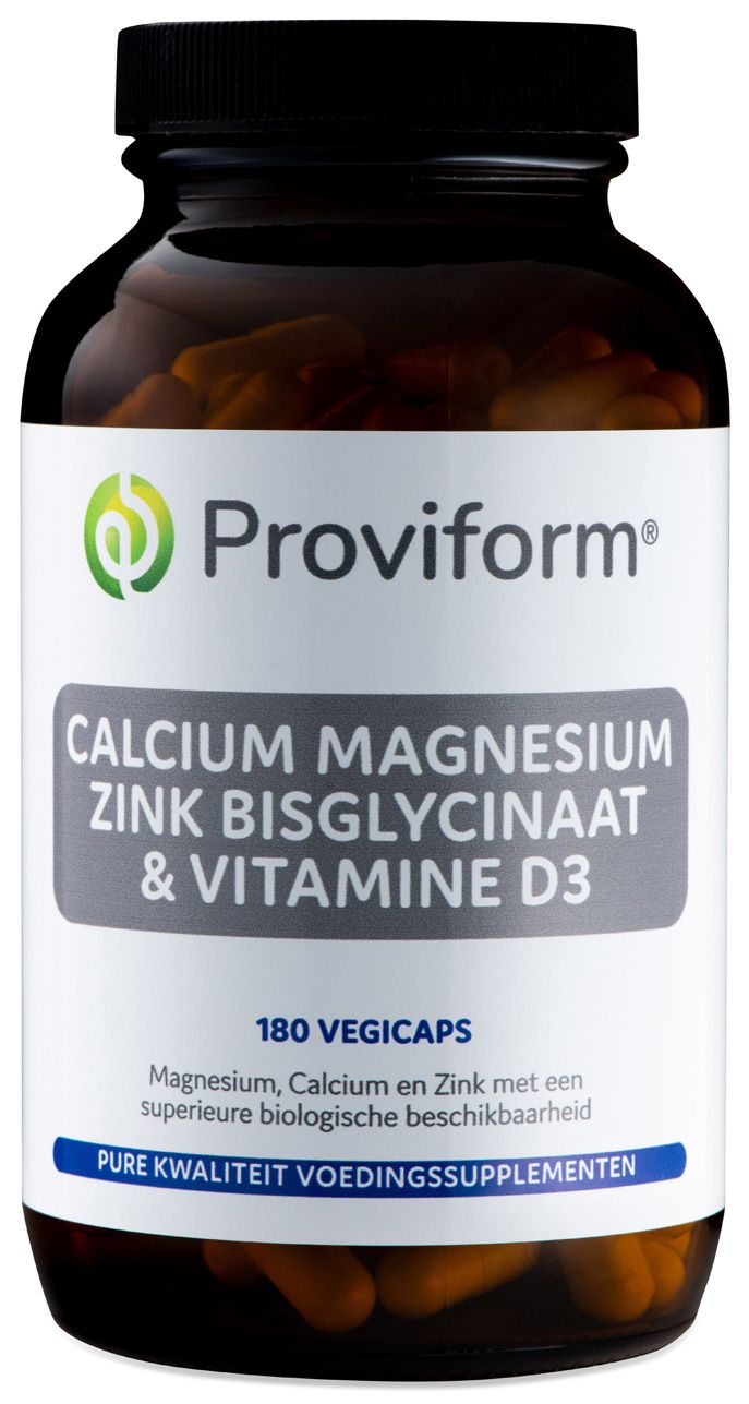 Proviform Calcium Magnesium Zink Bisglycinaat & D3 Vegicaps afbeelding