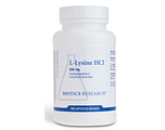 Biotics L-Lysine HCI 500mg Capsules 100CP