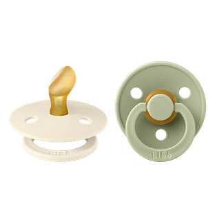 BIBS Fopspeen 0-6 Maanden Anatomic Ivory/Sage 2ST