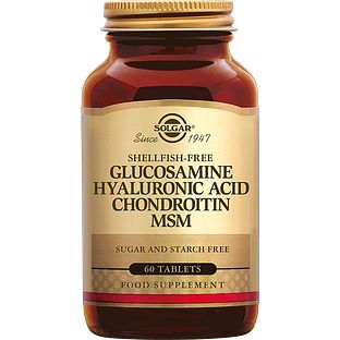 Solgar Glucosamine Hyaluronzuur Chondroitine MSM Tabletten 60TB