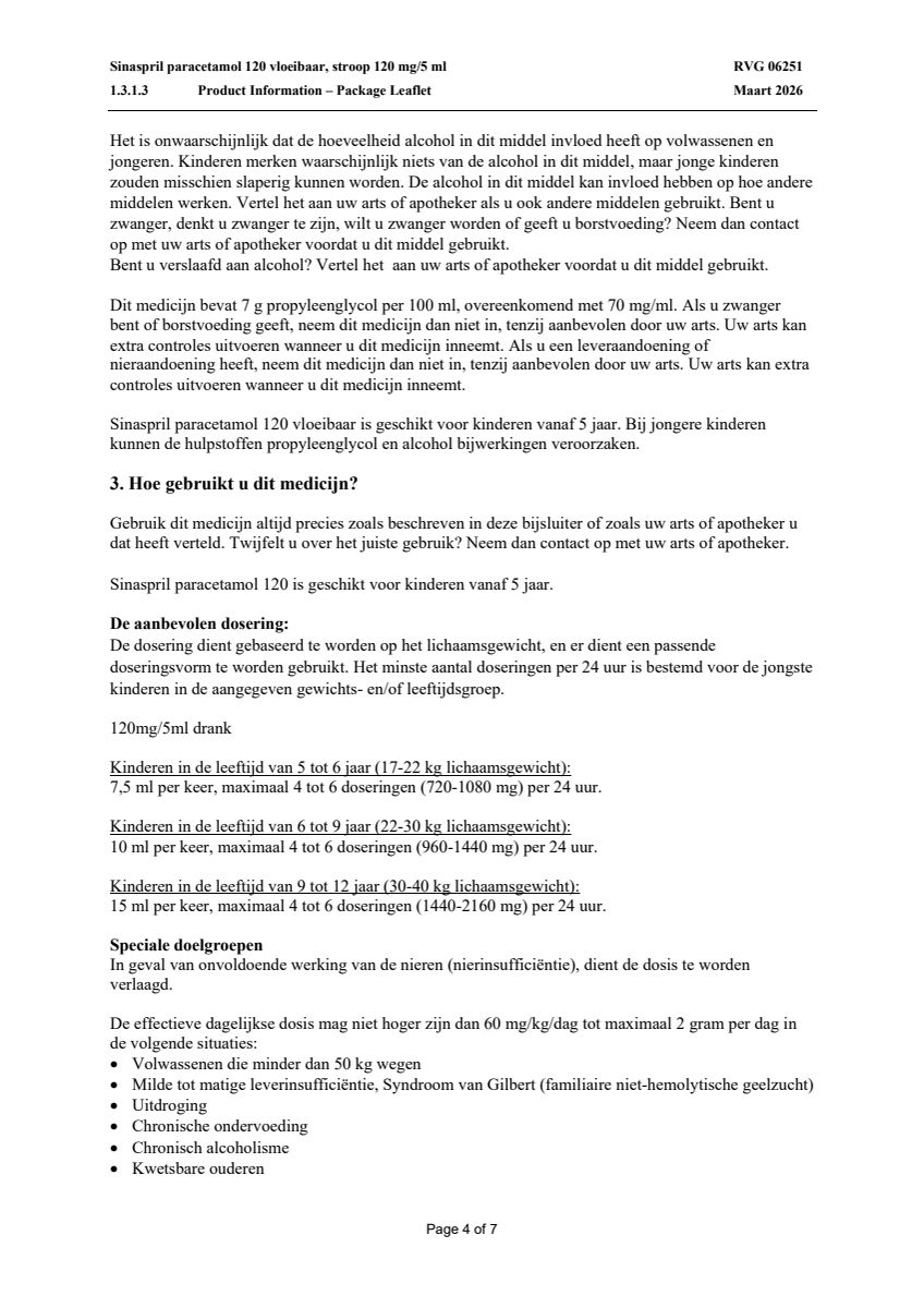 Paracetamol 120 Vloeibaar afbeelding van document #4, leaflet