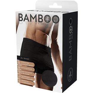 Naproz Bamboo Men's Original Boxer Zwart 2-Pack M 2PR