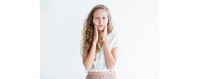 droge huid van een gezicht