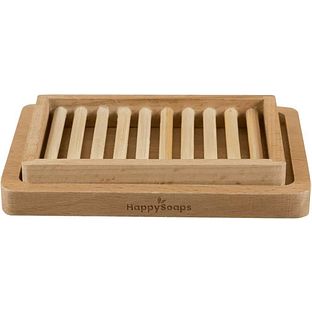 HappySoaps Houten Uitlekbakje Voor Afwaszeep 12GR HappySoaps Houten Uitlekbakje Voor Afwaszeep 12GR