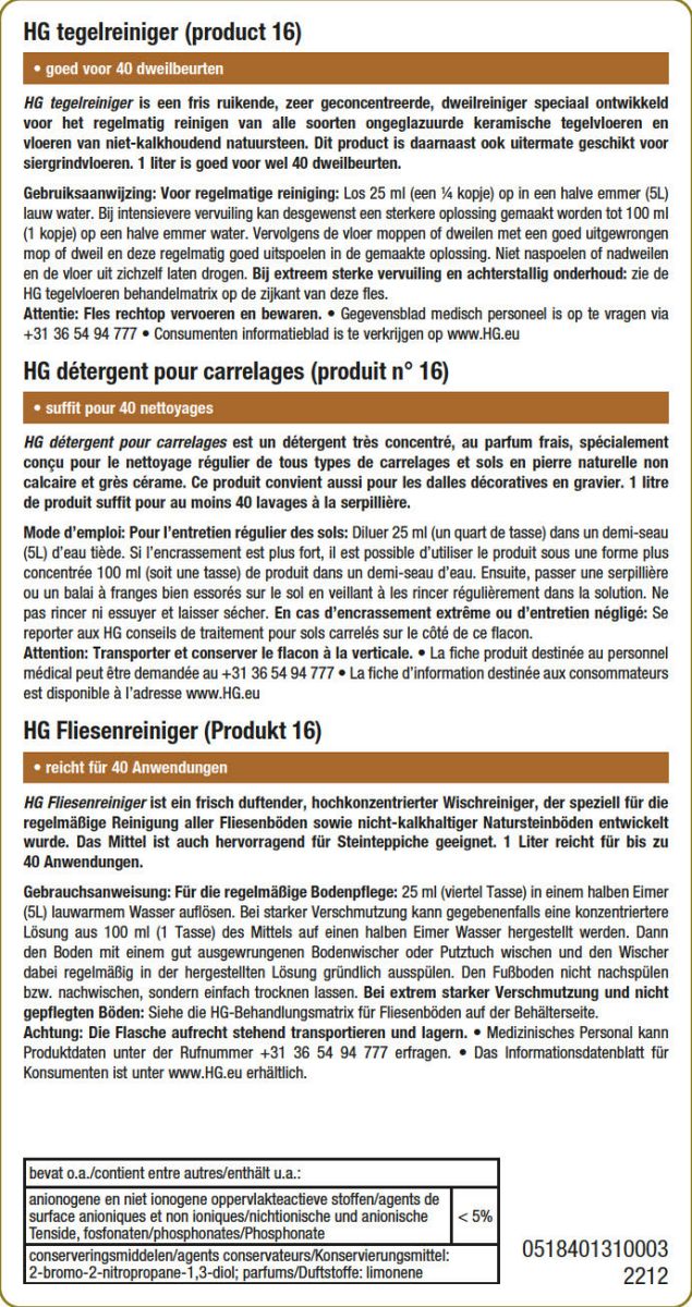 Vloeren Tegelreiniger afbeelding van document #1, label