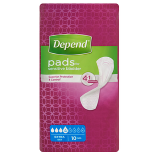 Depend Pads Extra 10ST