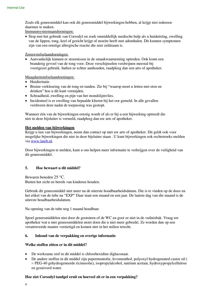 Tandgel - voor het doelgericht voorkomen van tandvlees ontsteking afbeelding van document #4, leaflet