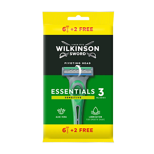 Wilkinson Essentials 3 Sensitive Wegwerp Mesjes 8ST