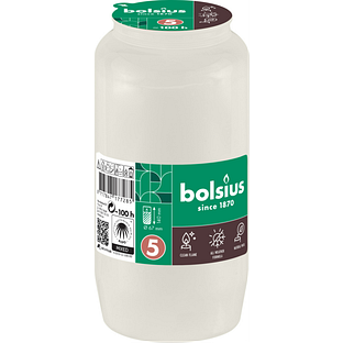 Bolsius Herdenkingslicht Nr. 5 Wit 1ST