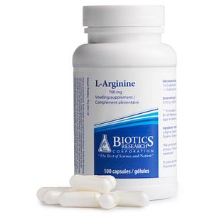 Biotics L-Arginine 700mg Capsules 100CP Biotics L-Arginine 700mg Capsules 100CP