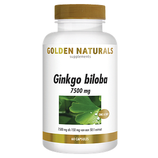 Golden Naturals Ginkgo Biloba 7500mg Capsules 60CP