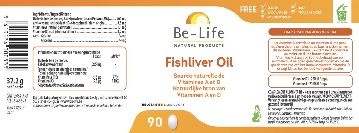 Fishliver Oil Capsules afbeelding van document #1, label