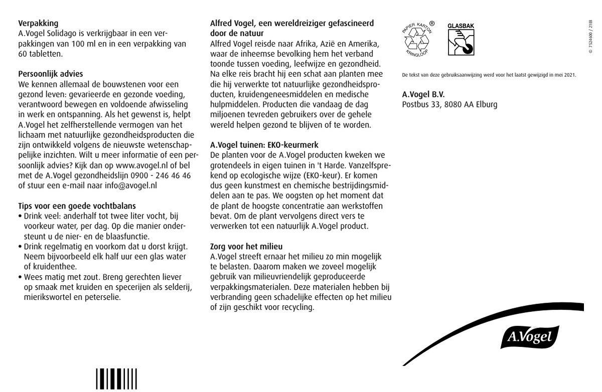 Solidago Vochthuishouding* Druppels afbeelding van document #2, instructions