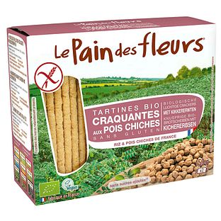 Le Pain des Fleurs Crackers Kikkererwten 150GR Le Pain des Fleurs Crackers Kikkererwten 150GR