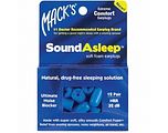 Macks Sound Asleep Earplugs 12PR