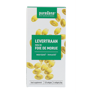 Purasana Levertraan Softgels 120CP