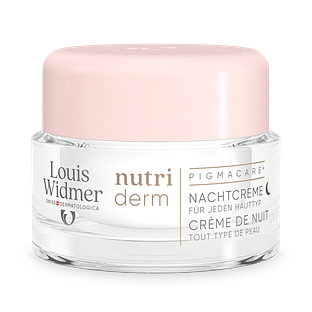 Louis Widmer Nutriderm Pigmacare® Nachtcrème Zonder Parfum 50ML