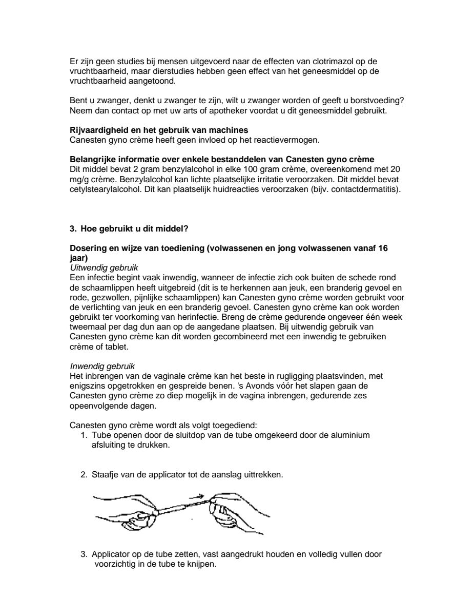 Gyno Crème - 6 daagse behandeling afbeelding van document #3, leaflet
