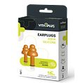 Vitaplus Earplugs Aqua Silicone 3PR