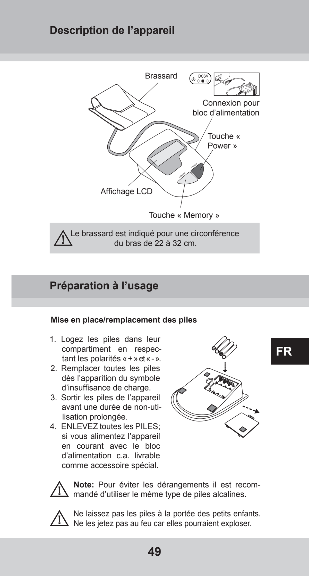 Bovenarm Bloeddrukmeter Desktop afbeelding van document #49, instructions