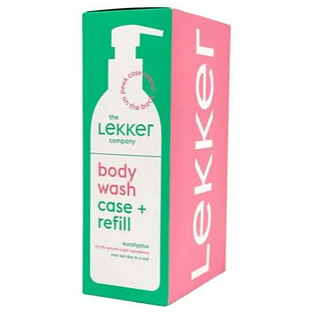 The Lekker Company Body Wash Case + Refill Eucalyptus 330ML The Lekker Company Body Wash Case + Refill Eucalyptus 330ML