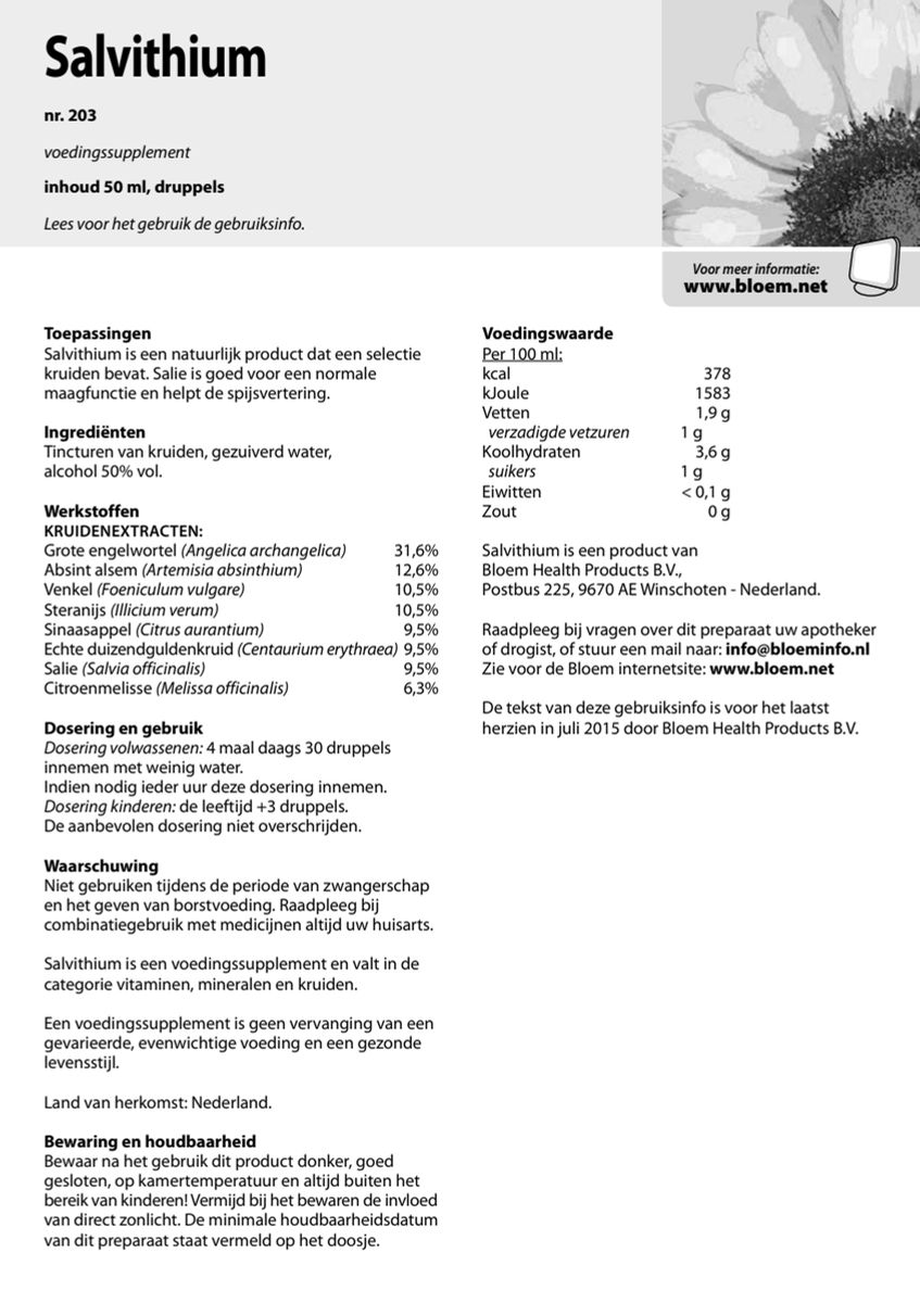 Salvithium Druppels afbeelding van document #1, instructions