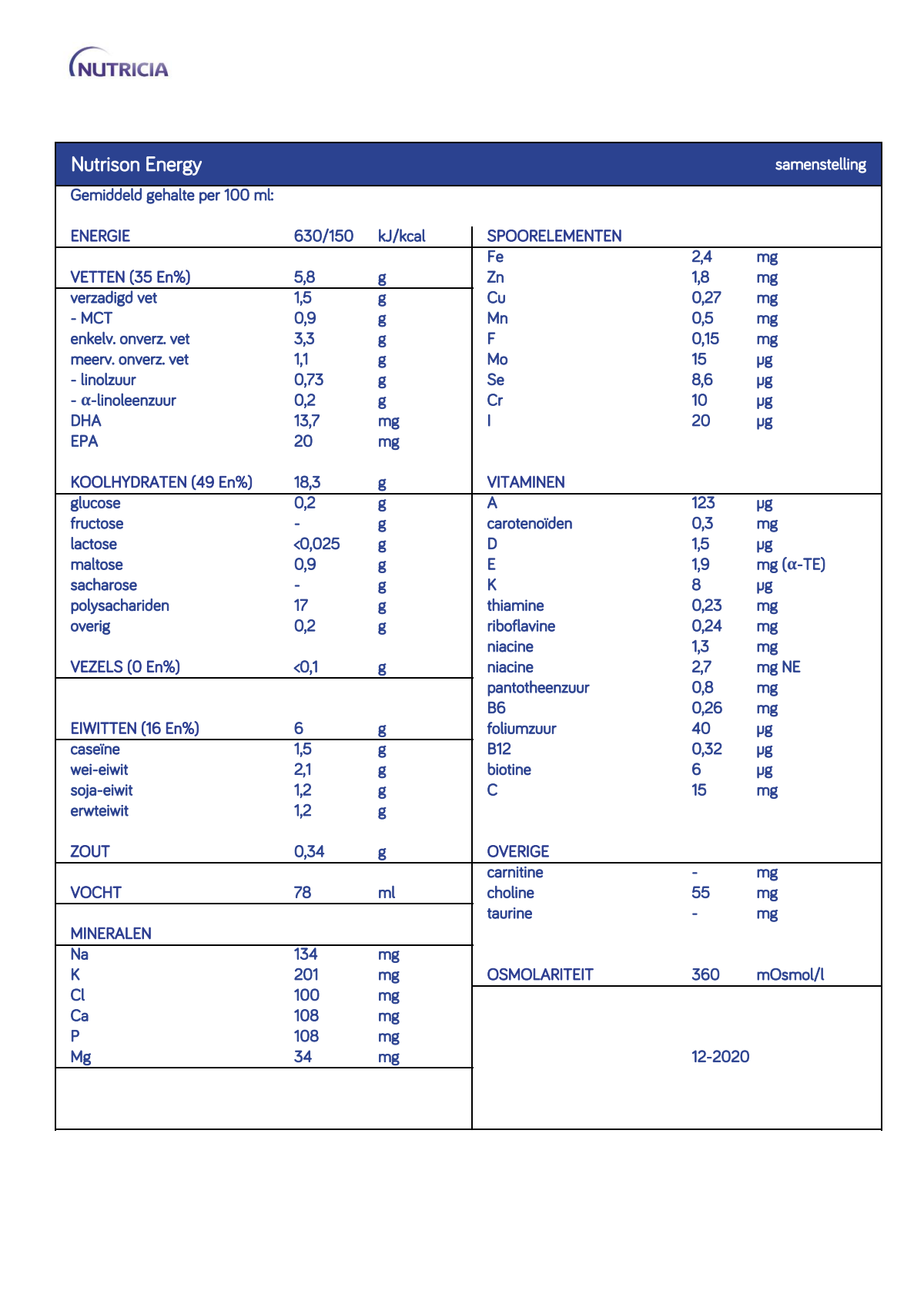Nutrison Energy afbeelding van document #1, info_folder