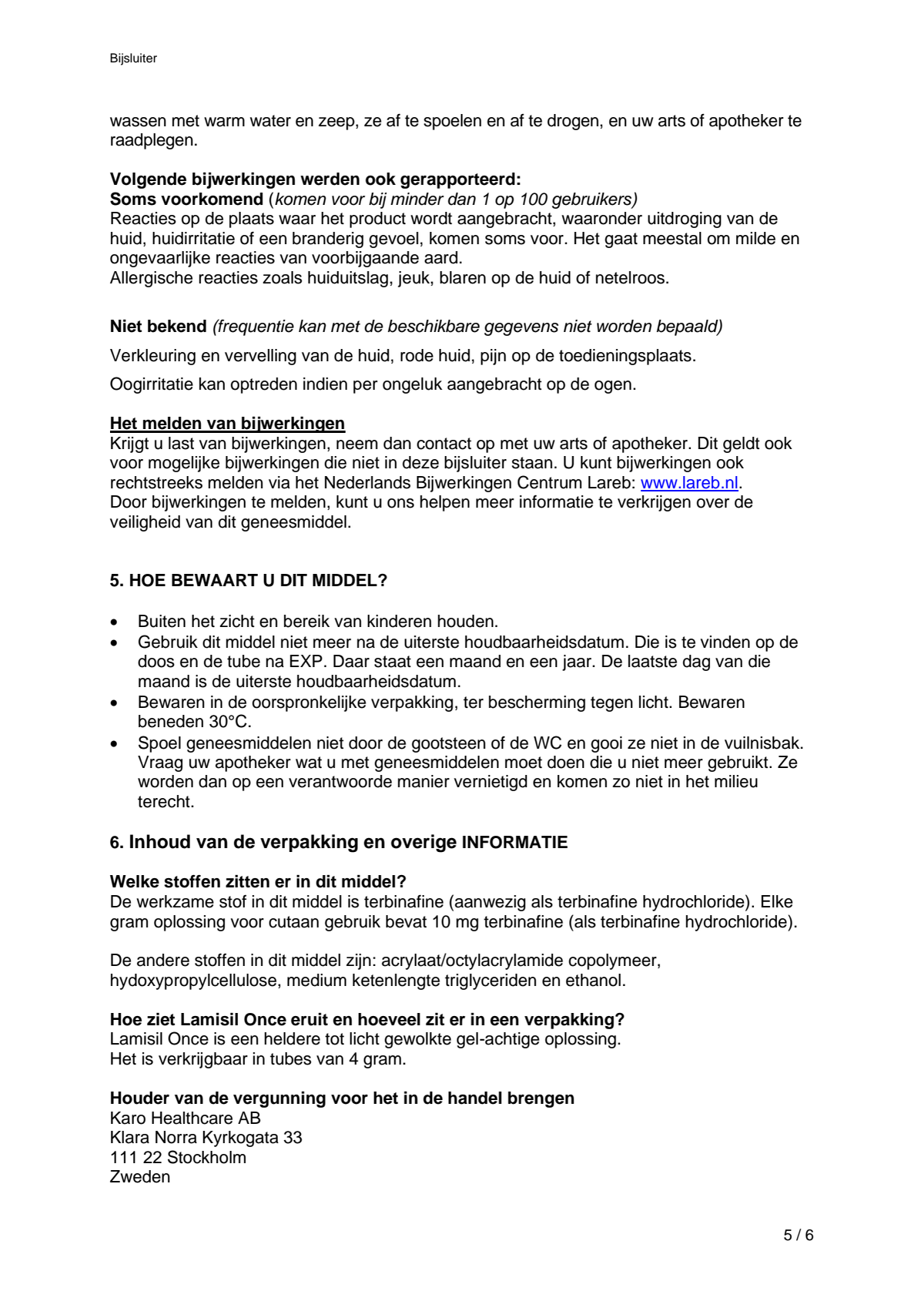 Once 1% Voetschimmelbehandeling afbeelding van document #5, leaflet
