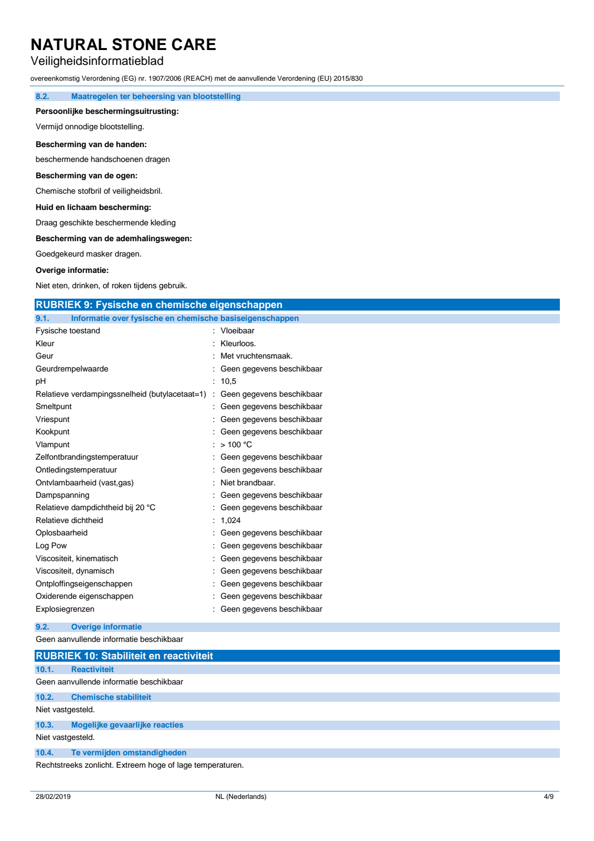 Natural Stone Care Natuursteen Reiniger afbeelding van document #4, info_folder
