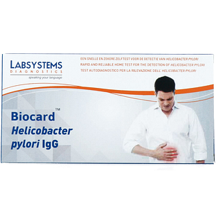 Biocard Helicobacter Pylori IgG Zelftest 1ST Biocard Helicobacter Pylori IgG Zelftest 1ST