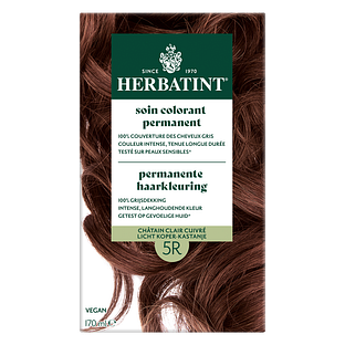 Herbatint Permanente Haarkleuring Licht Koper-Kastanje 5R 170ML
