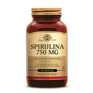 Solgar Spirulina (Alg) 750 mg Capsules 80VCP