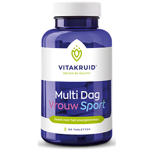 Vitakruid Multi Dag Vrouw Sport 100% Vegan 90TB