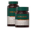 Bonusan Multi Vital Forte Actief + Bonusan Vitamine D3 25 - Combiset 2 Stuks Bonusan Multi Vital Forte Actief + Bonusan Vitamine D3 25 - Combiset 2 Stuks