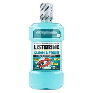 Listerine Clean & Fresh Mild & Zero Alcohol Mondspoeling 500ML