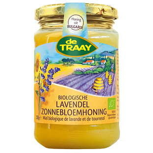 De Traay Biologische Lavendel Zonnebloemhoning 350GR