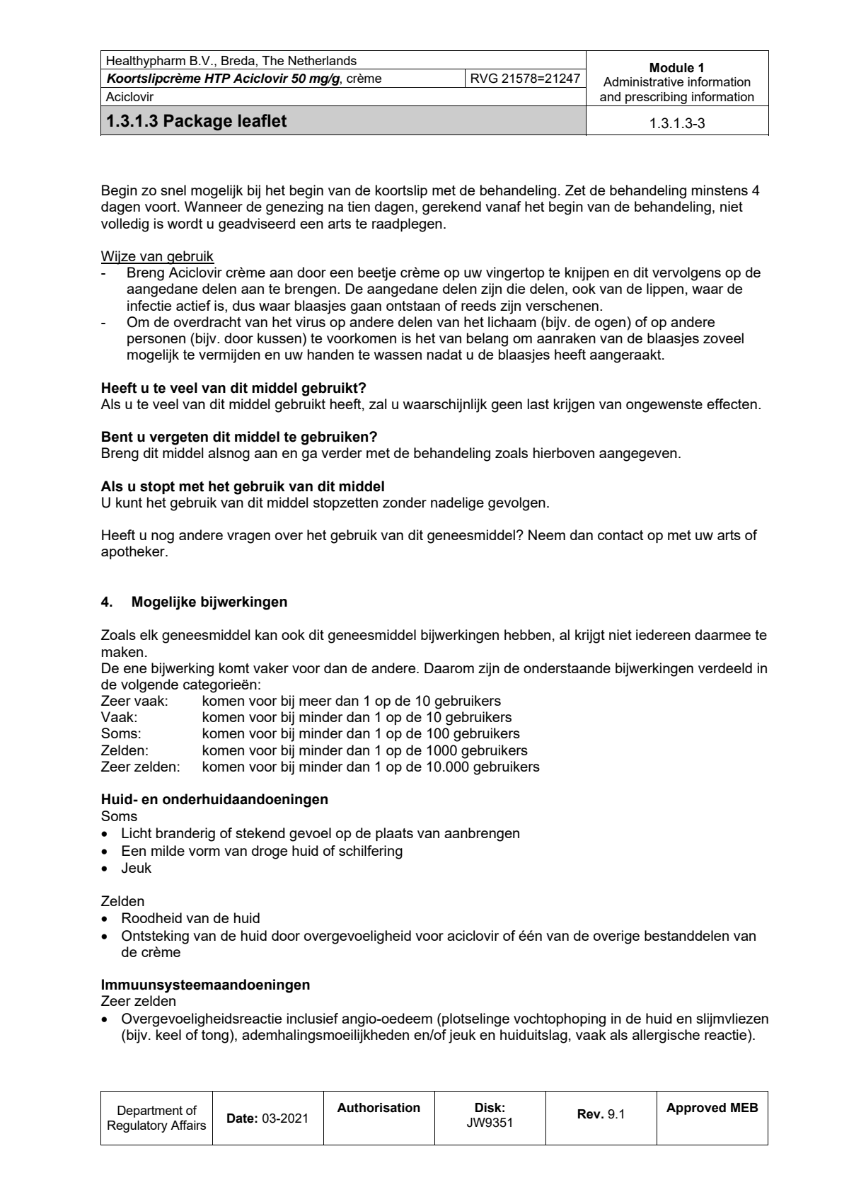 Koortslipcrème Aciclovir afbeelding van document #3, leaflet